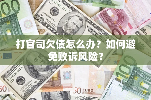 北京打官司欠债怎么办？如何避免败诉风险？