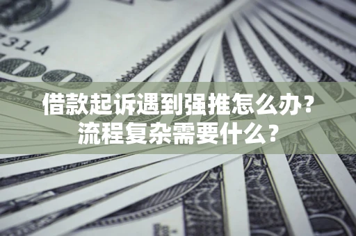 北京借款起诉遇到强推怎么办？流程复杂需要什么？