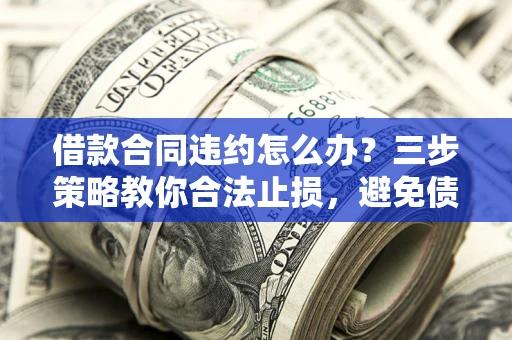北京借款合同违约怎么办？三步策略教你合法止损，避免债务危机升级